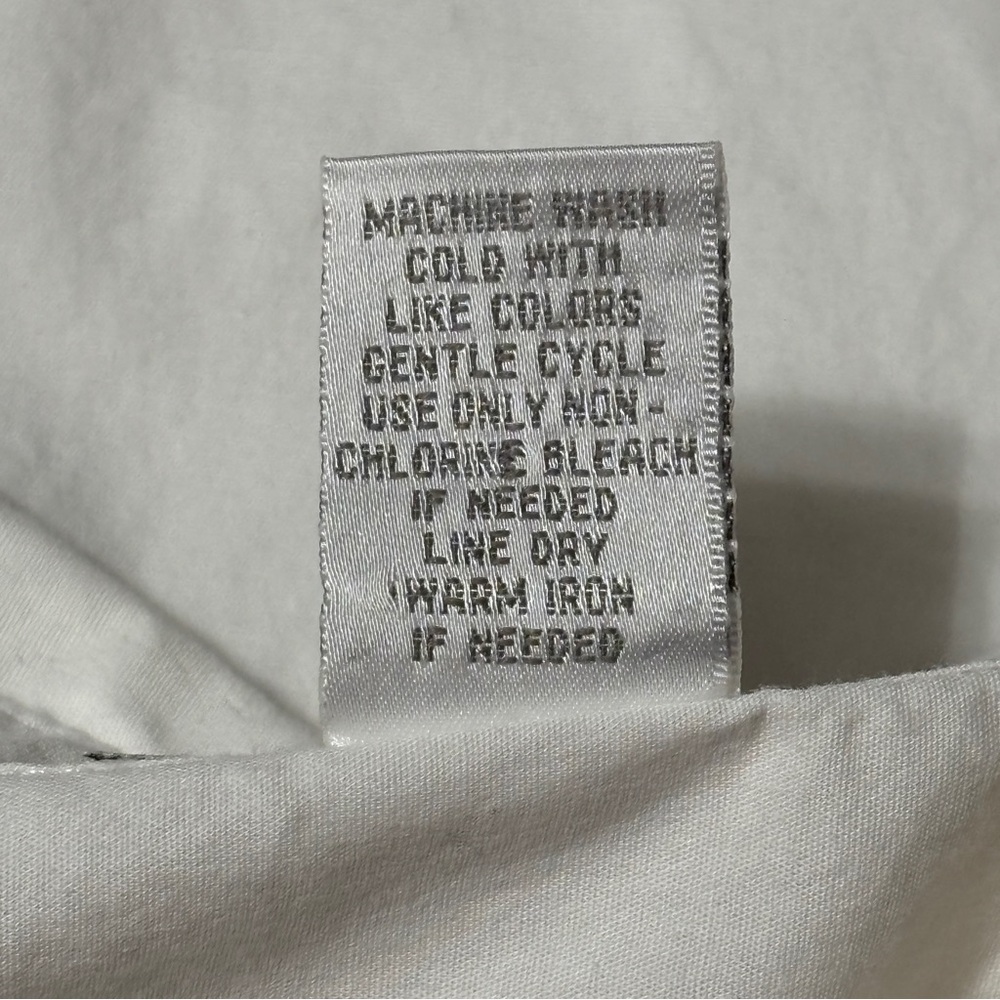 Dressbarn Cotton Blend Size XL Crisp White Top 3/4 Sleeve Fitted - Picture 5 of 5
